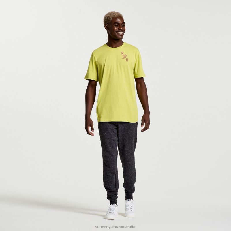 Saucony Men Rested T-Shirt 8460X355 Arroyo Heather Graphic