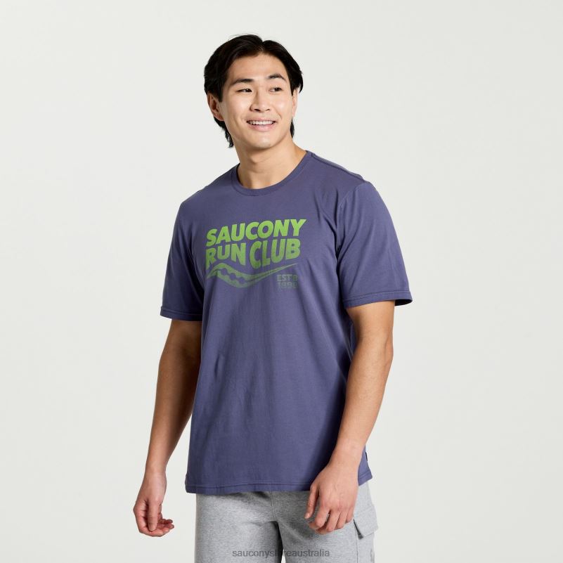 Saucony Men Rested T-Shirt 8460X357 Horizon Heather Graphic