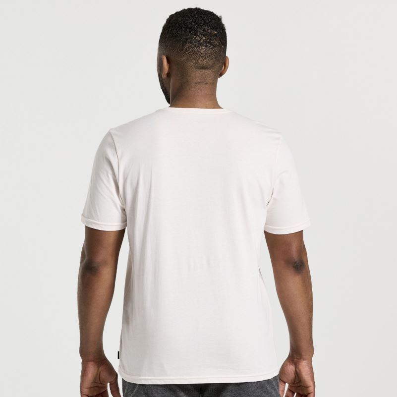 Saucony Men Rested T-Shirt 8460X358 Sand