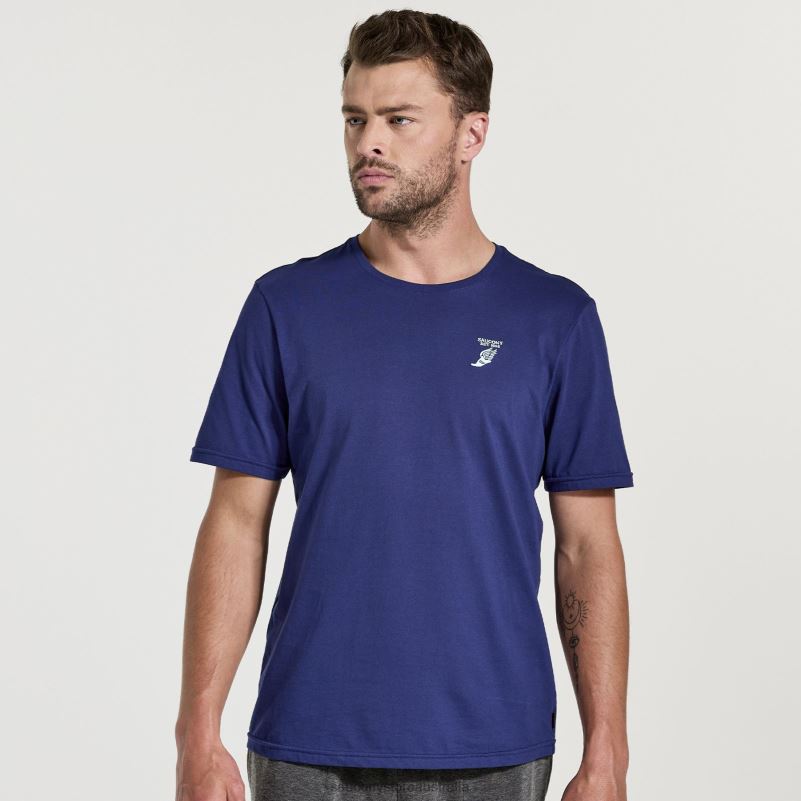 Saucony Men Rested T-Shirt 8460X359 Sodalite