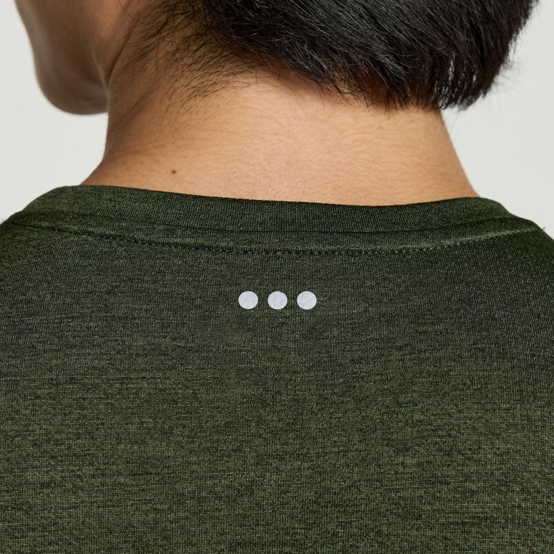 Saucony Men Stopwatch Long Sleeve 8460X338 Climbing Ivy Heather