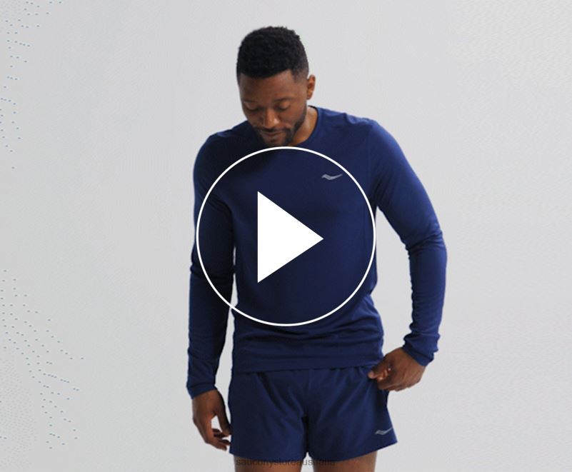 Saucony Men Stopwatch Long Sleeve 8460X341 Sodalite