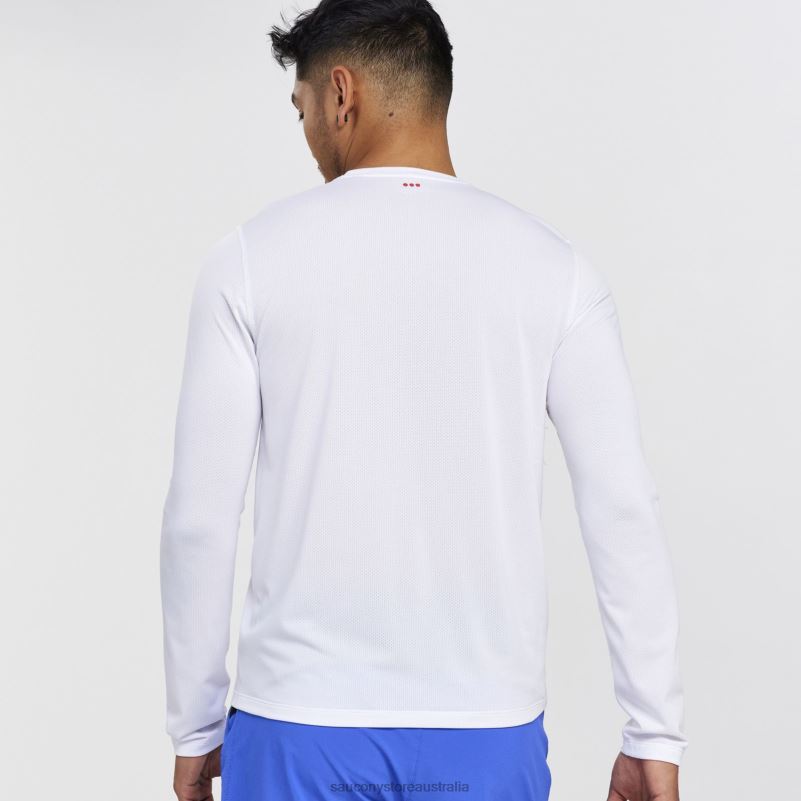 Saucony Men Stopwatch Long Sleeve 8460X343 White