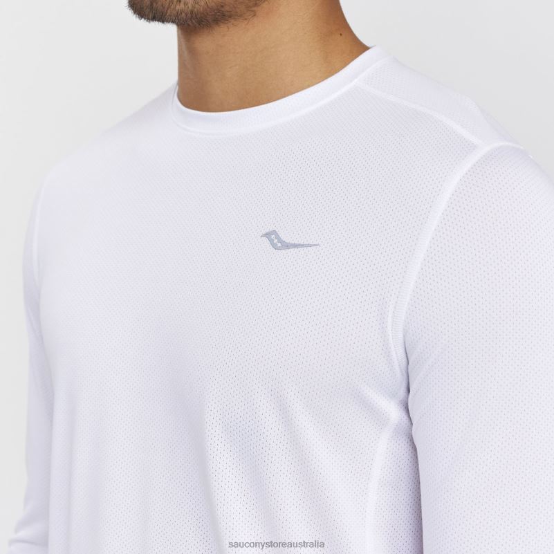 Saucony Men Stopwatch Long Sleeve 8460X343 White