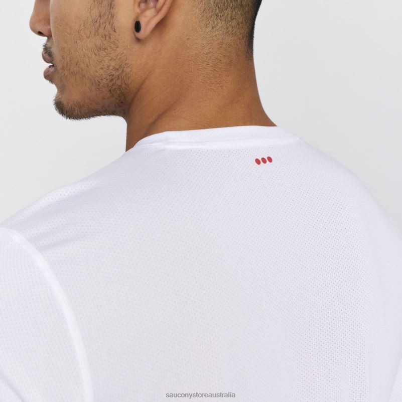 Saucony Men Stopwatch Long Sleeve 8460X343 White