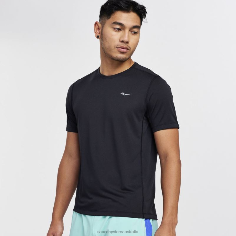 Saucony Men Stopwatch Short Sleeve 8460X321 Black