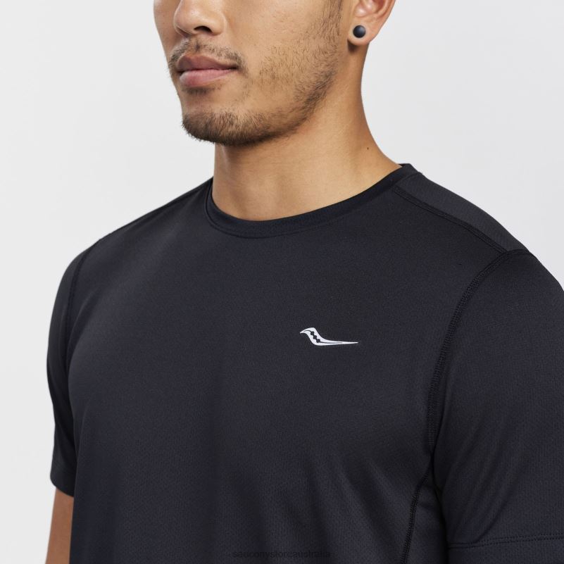 Saucony Men Stopwatch Short Sleeve 8460X321 Black