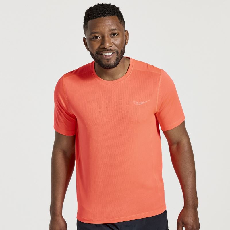 Saucony Men Stopwatch Short Sleeve 8460X328 ViZiRed