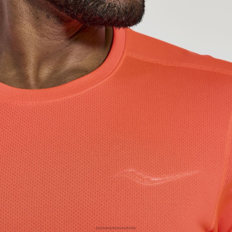 Saucony Men Stopwatch Short Sleeve 8460X328 ViZiRed