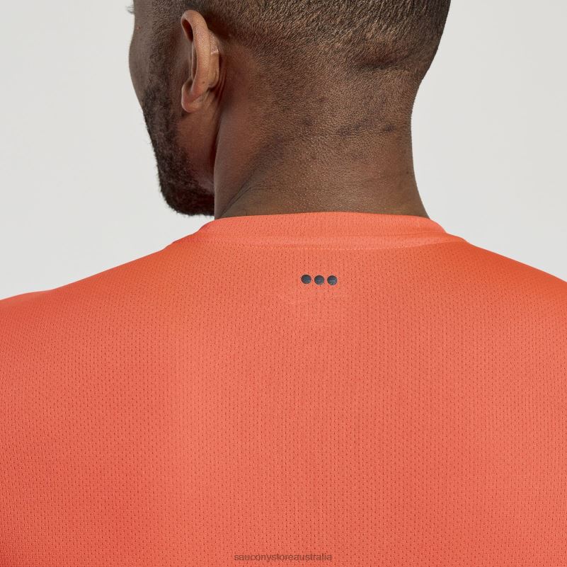 Saucony Men Stopwatch Short Sleeve 8460X328 ViZiRed