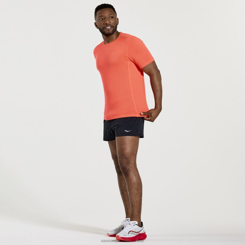 Saucony Men Stopwatch Short Sleeve 8460X328 ViZiRed