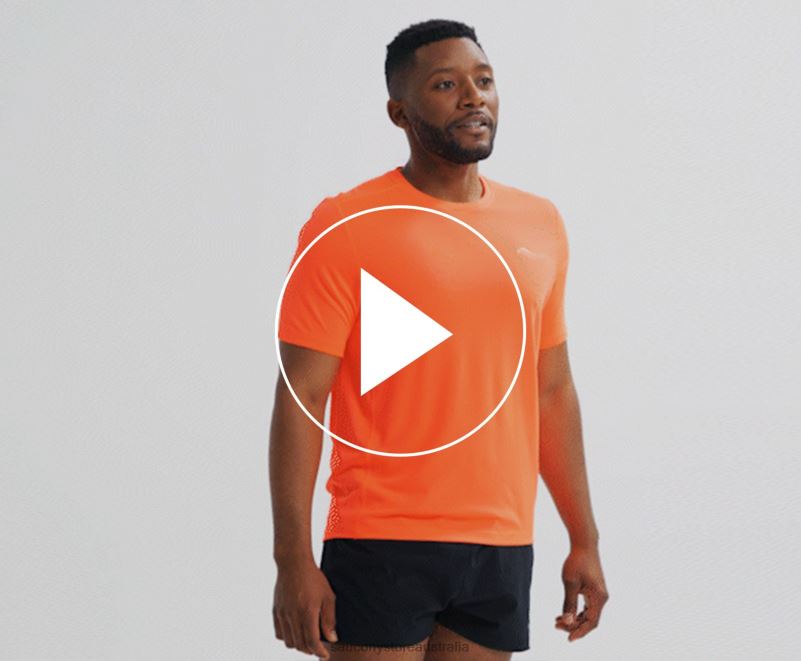 Saucony Men Stopwatch Short Sleeve 8460X328 ViZiRed