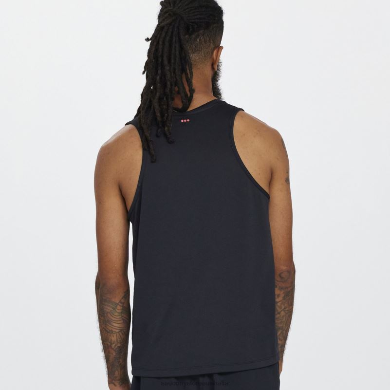 Saucony Men Stopwatch Singlet 8460X303 Black