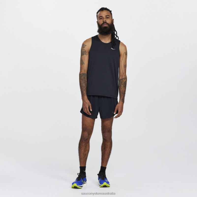 Saucony Men Stopwatch Singlet 8460X303 Black
