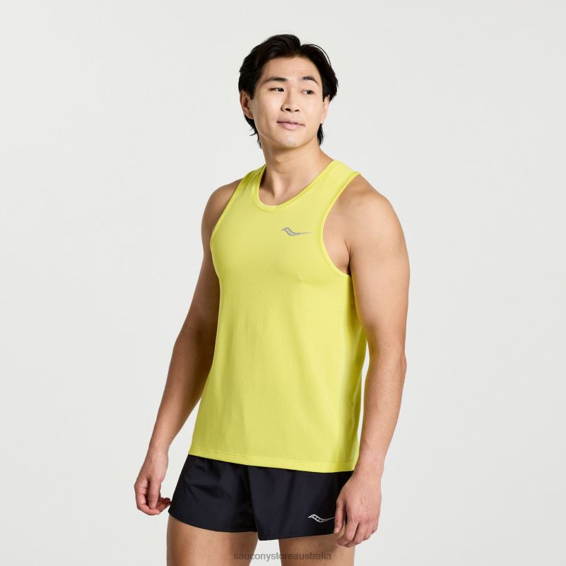 Saucony Men Stopwatch Singlet 8460X304 Citron