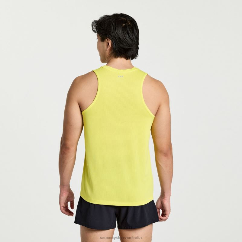 Saucony Men Stopwatch Singlet 8460X304 Citron