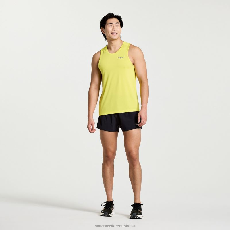 Saucony Men Stopwatch Singlet 8460X304 Citron