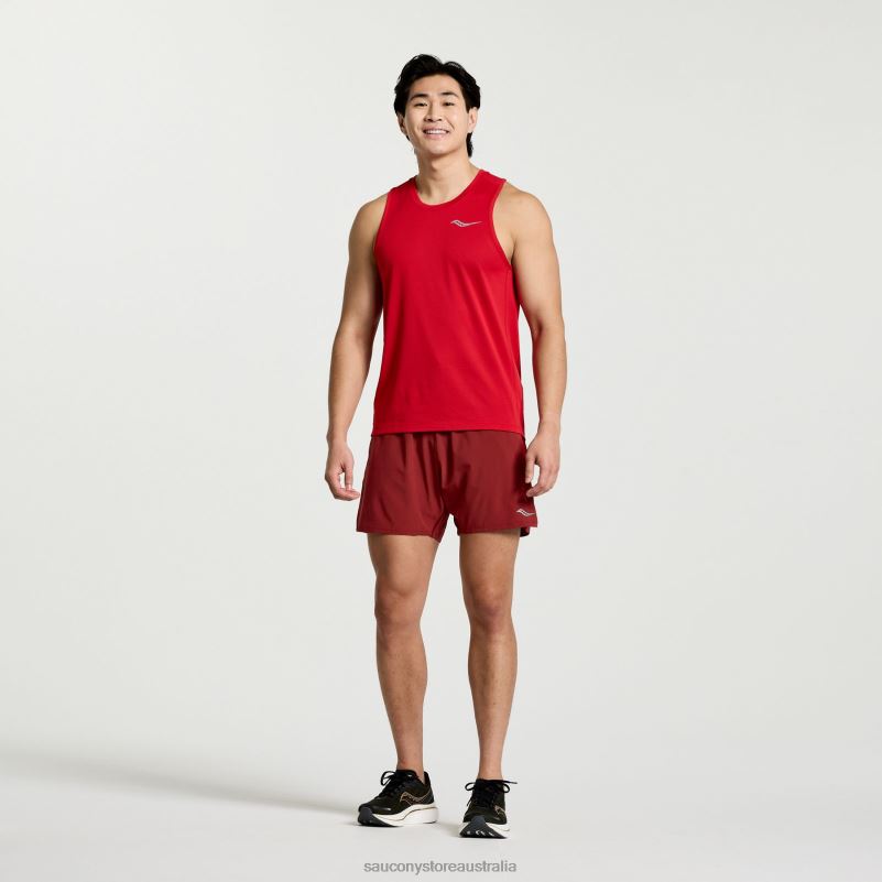 Saucony Men Stopwatch Singlet 8460X305 Poppy