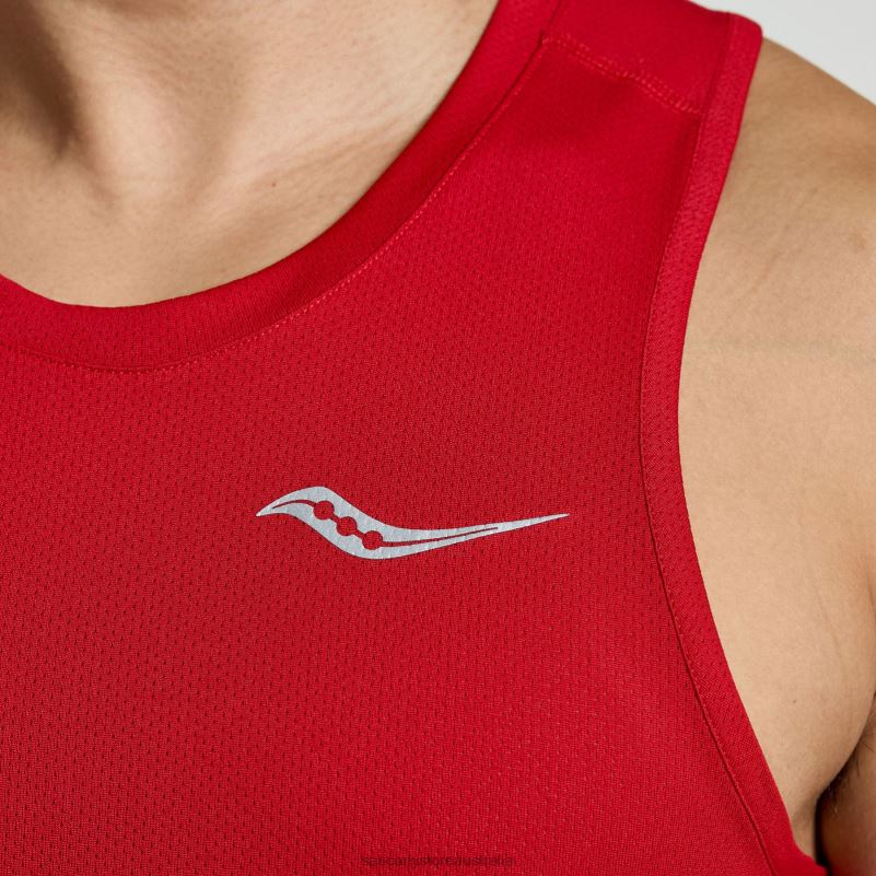 Saucony Men Stopwatch Singlet 8460X305 Poppy