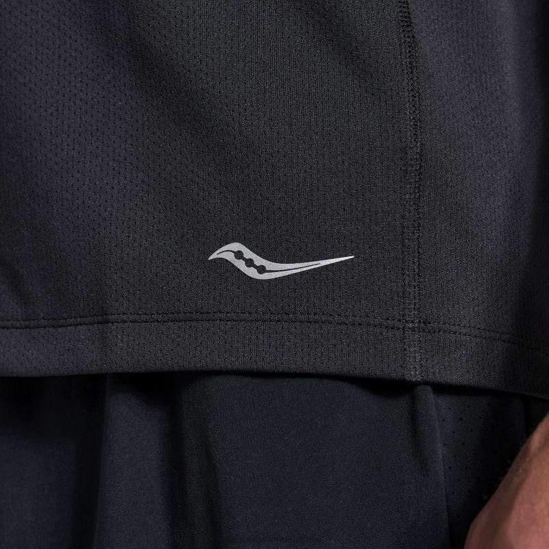 Saucony Men Stopwatch Singlet 8460X306 Black Graphic