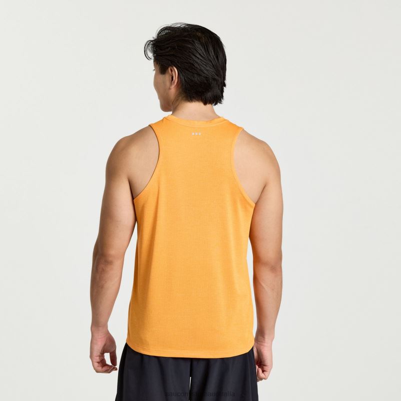 Saucony Men Stopwatch Singlet 8460X309 Marigold Heather