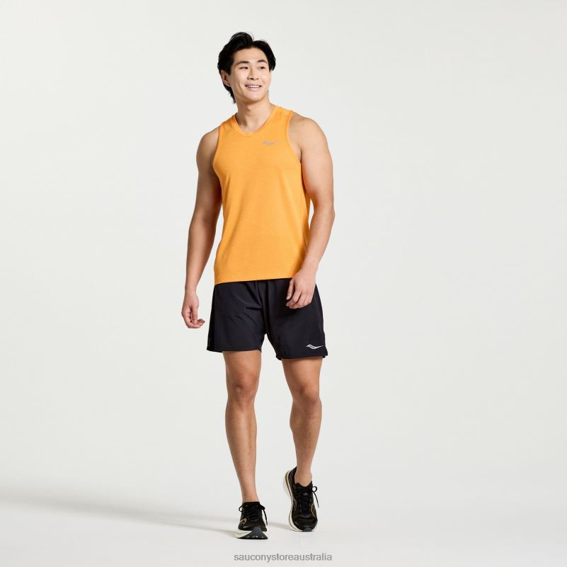 Saucony Men Stopwatch Singlet 8460X309 Marigold Heather