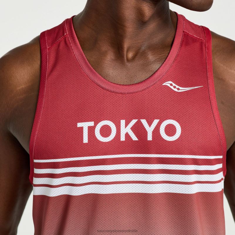 Saucony Men Tokyo Stopwatch Singlet 8460X329 Tokyo 2023
