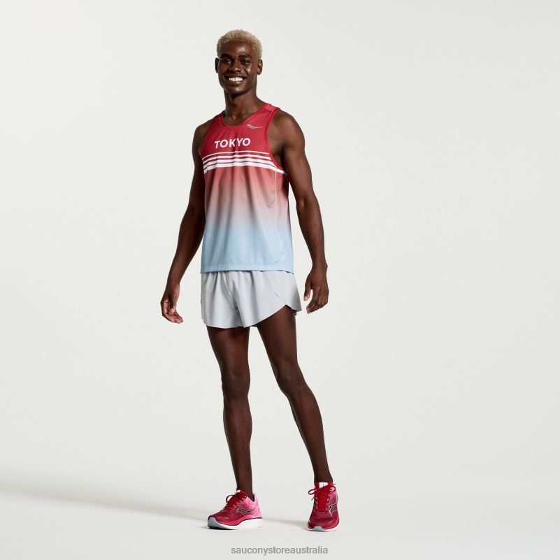 Saucony Men Tokyo Stopwatch Singlet 8460X329 Tokyo 2023