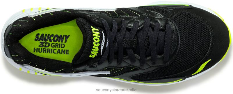 Saucony Men 3D Grid Hurricane 8460X197 Black/White