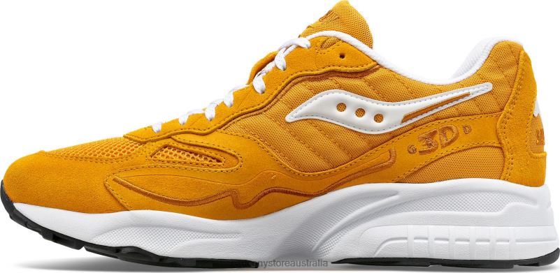 Saucony Men 3D Grid Hurricane 8460X198 Mustard/White