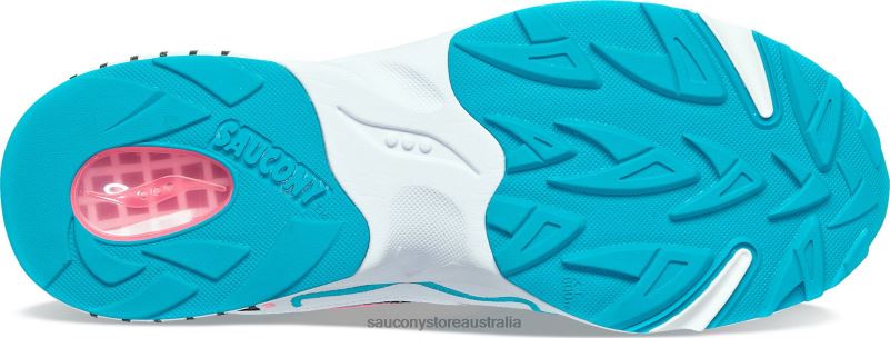 Saucony Men 3D Grid Hurricane 8460X199 White/Black/Pink