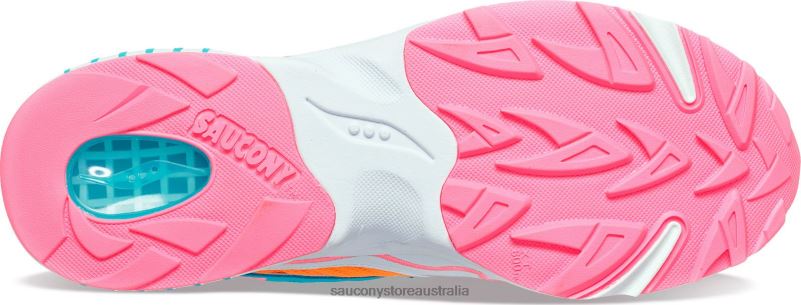 Saucony Men 3D Grid Hurricane 8460X200 White/Orange