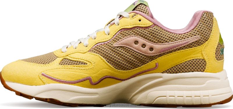 Saucony Men 3D Grid Hurricane Mushroom 8460X180 Tan/Light Yellow
