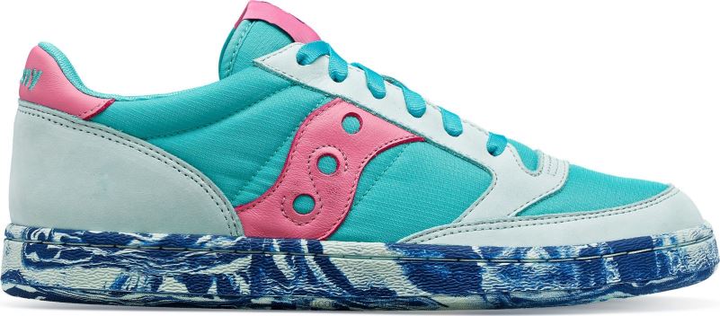 Saucony Men An-Nour Jazz Court 8460X234 Aqua/Pink