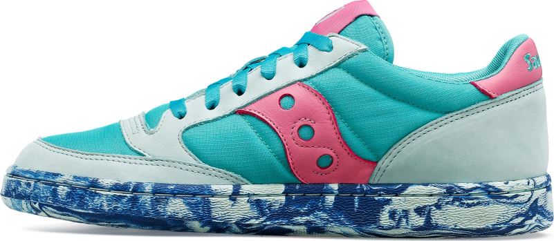 Saucony Men An-Nour Jazz Court 8460X234 Aqua/Pink