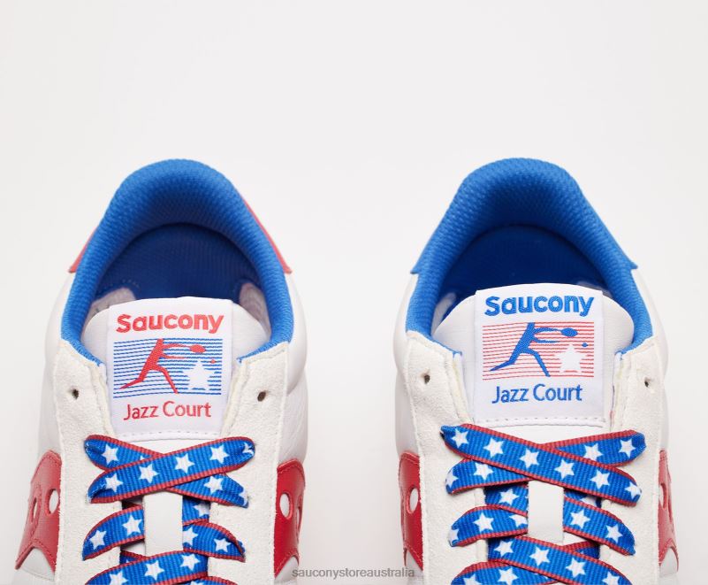 Saucony Men Jazz Court 1776 8460X176 White/Red