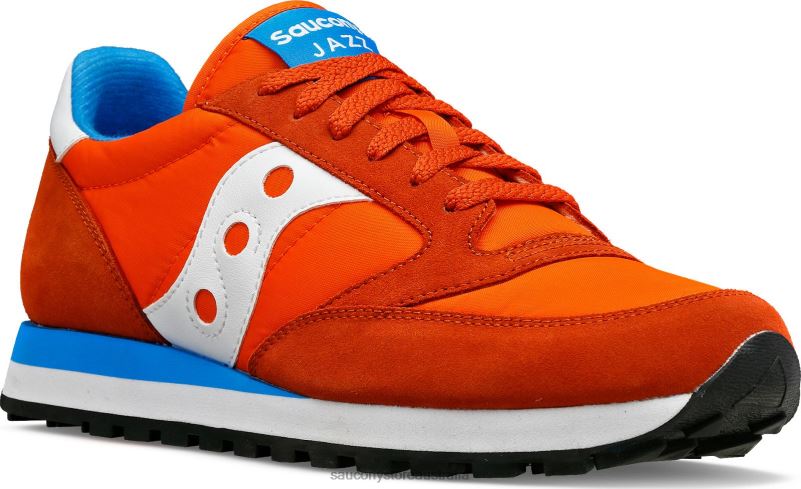Saucony Men Jazz Original 8460X273 Orange/Sky Blue