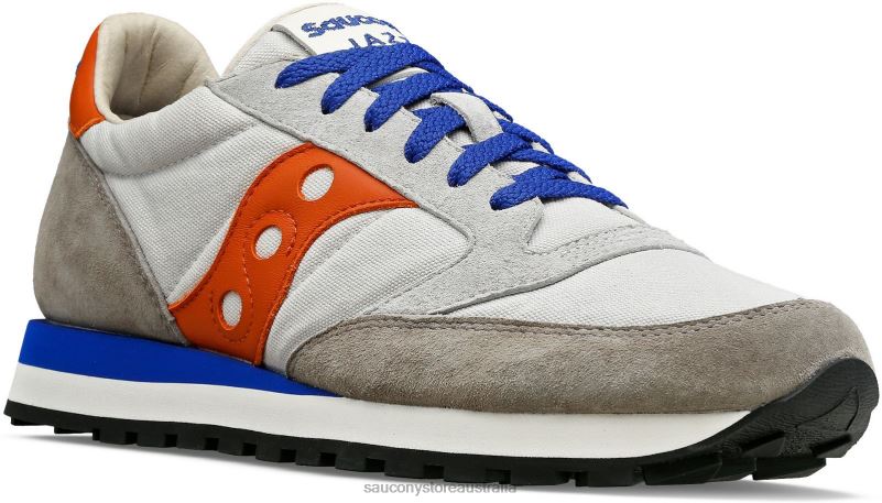 Saucony Men Jazz Original Stonewash 8460X213 Grey/Rust