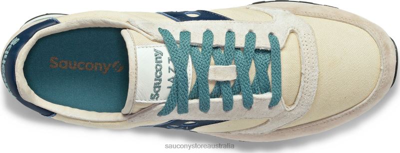 Saucony Men Jazz Original Stonewash 8460X214 Tan/Navy