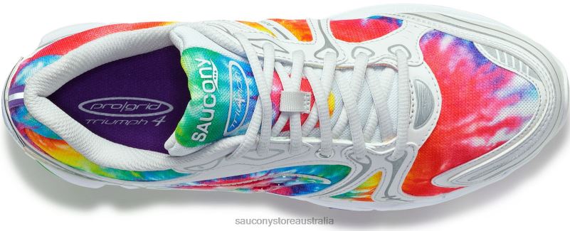 Saucony Men OG ProGrid Triumph 4 Tie-Dye 8460X175 White/Tie-Dye