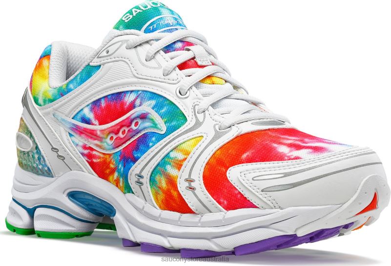 Saucony Men OG ProGrid Triumph 4 Tie-Dye 8460X175 White/Tie-Dye