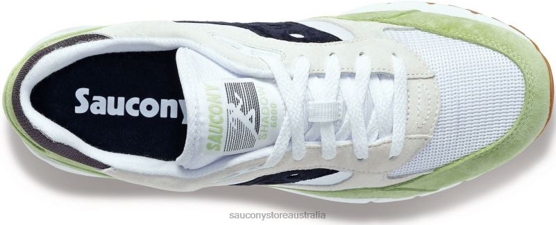 Saucony Men Shadow 6000 8460X226 White/Mint/Navy