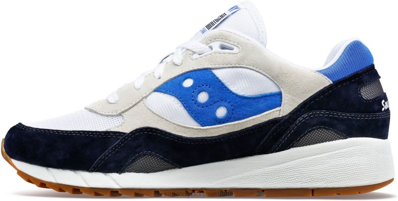 Saucony Men Shadow 6000 8460X227 White/Navy/Blue