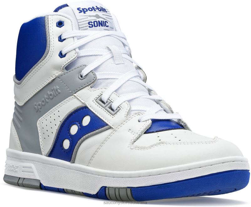 Saucony Men Spot-Bilt Sonic Hi 8460X191 White/Royal
