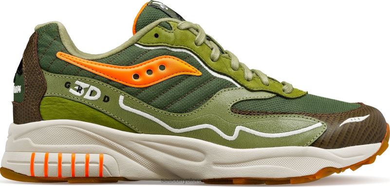 Saucony X Men Maybe Tomorrow 3D Grid Hurricane 8460X242 Tortoise