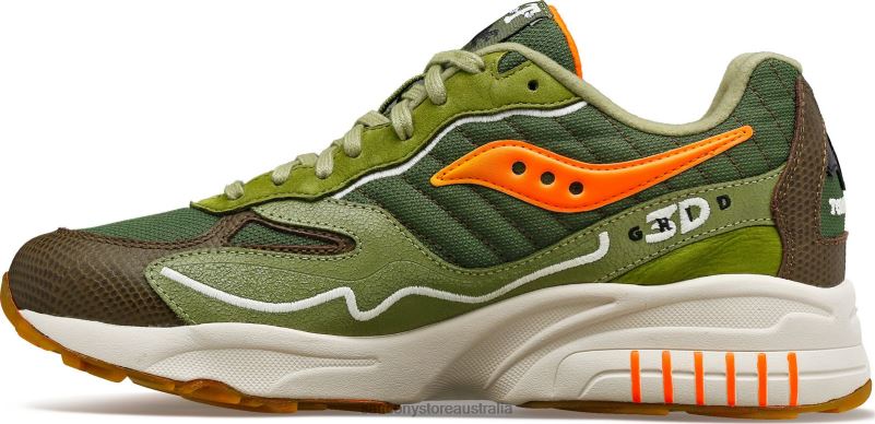 Saucony X Men Maybe Tomorrow 3D Grid Hurricane 8460X242 Tortoise