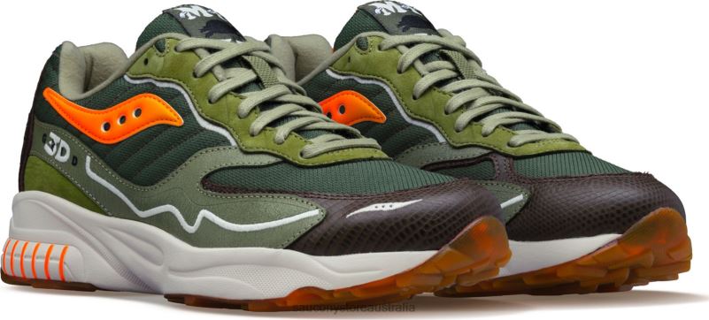 Saucony X Men Maybe Tomorrow 3D Grid Hurricane 8460X242 Tortoise