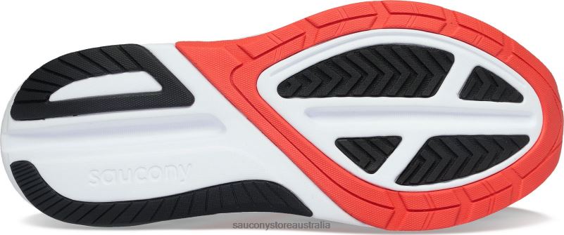 Saucony Men Echelon 9 8460X94 Charcoal/Red Sky