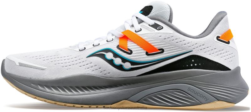 Saucony Men Guide 16 8460X53 White/Gravel