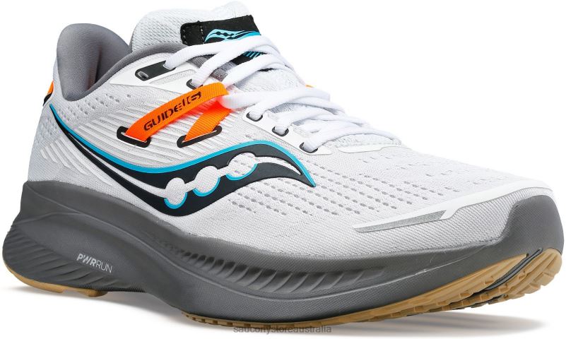 Saucony Men Guide 16 8460X53 White/Gravel